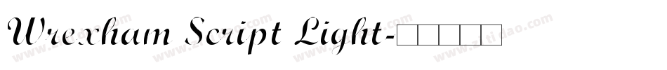 Wrexham Script Light字体转换